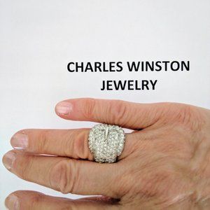 RING- By Designer CHARLES WINSTON - His Famous BUCKLE DESIGN!